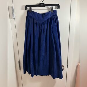 Laura Ashley blue corduroy skirt